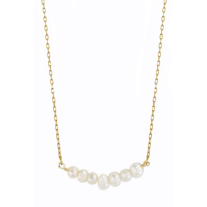 Pearl Row Necklace