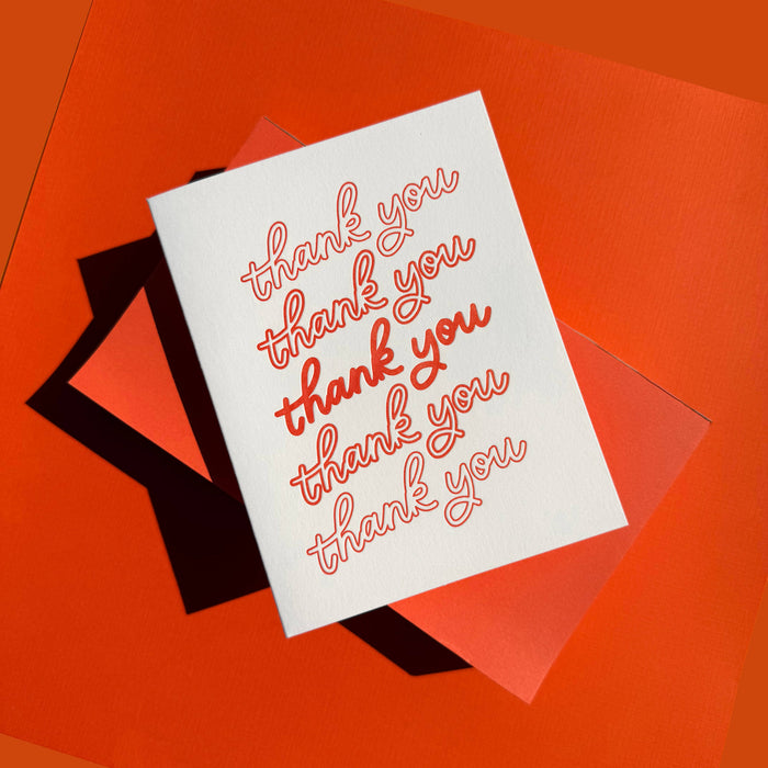 Iconic Shopping Bag Modern Thank You Card