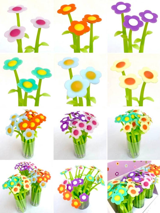 Rainbow Flower Gel Pen