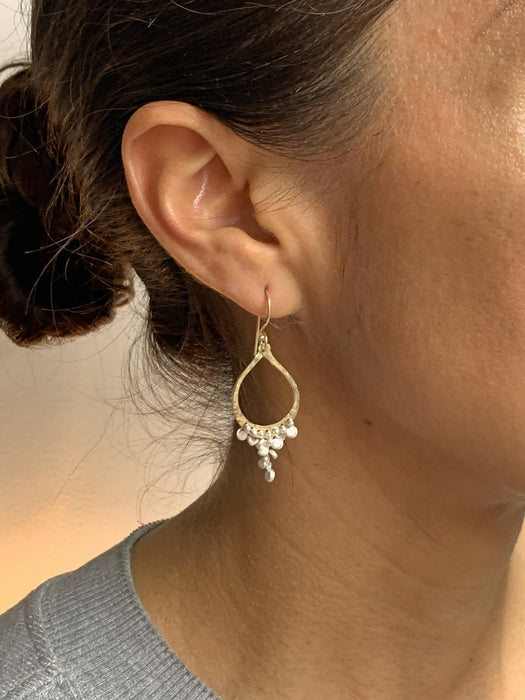 Small Tear Confetti Earrings