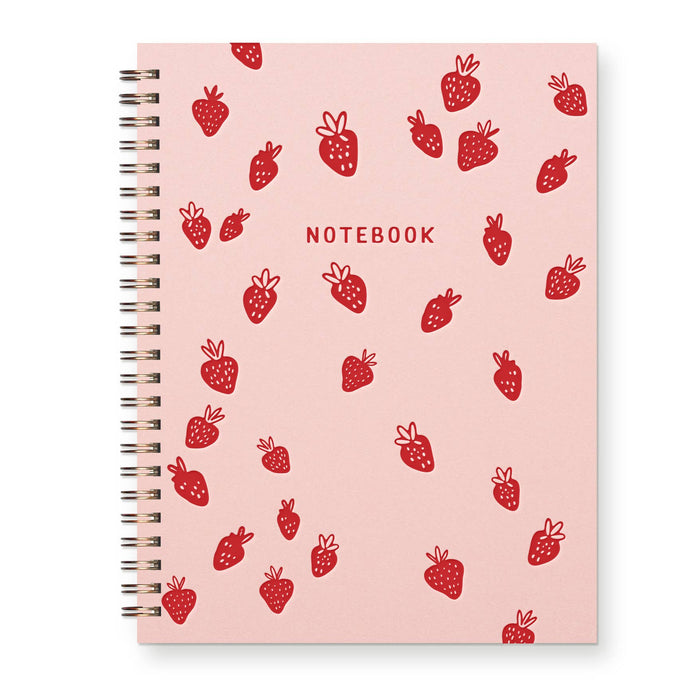 Strawberry Pattern Journal : Lined Notebook