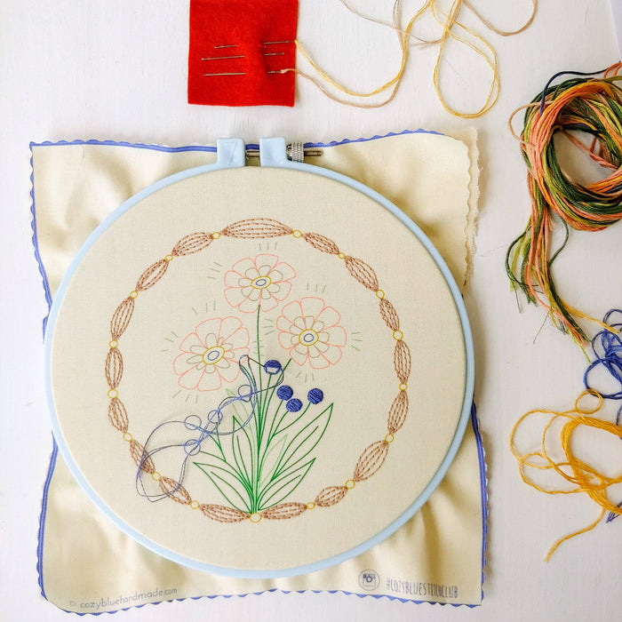 True bloom embroidery kit