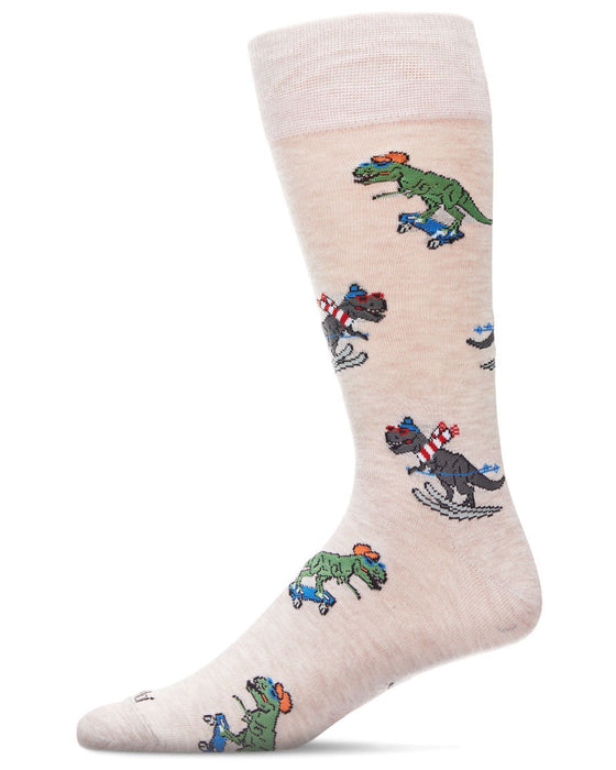 Dinosaur Bamboo Men's Crew