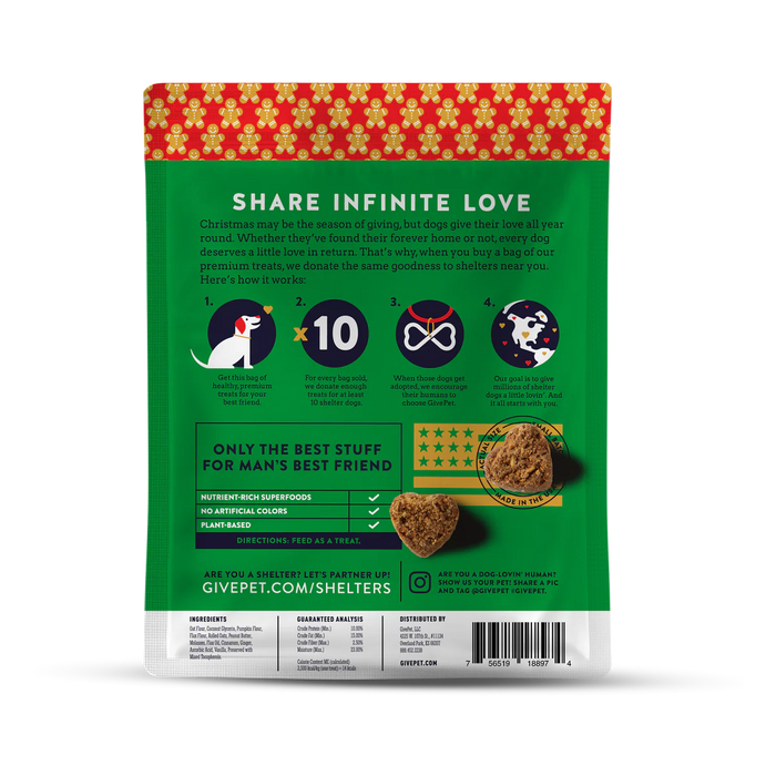 Gingerbone House Soft-Baked Dog Treats - 6oz Bag