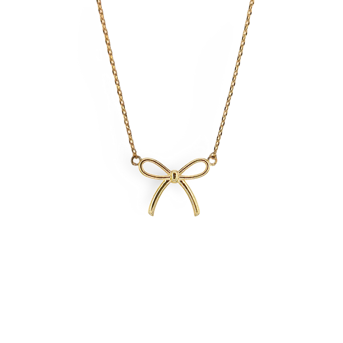 Thin Bow Necklace