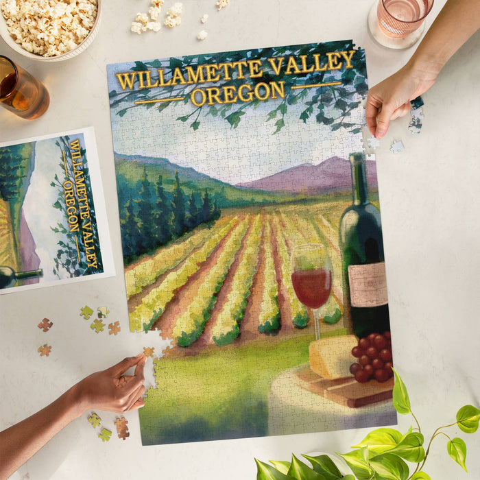 Willamette Valley Oregon Wine Country 1000-Piece Puzzle