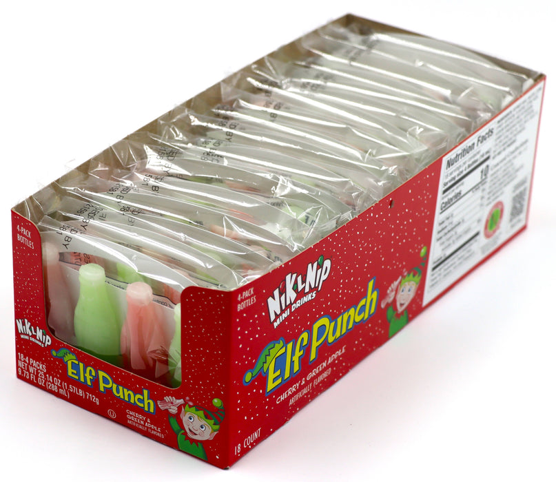 Nik-L-Nip Elf Punch Mini Drinks, 18ct