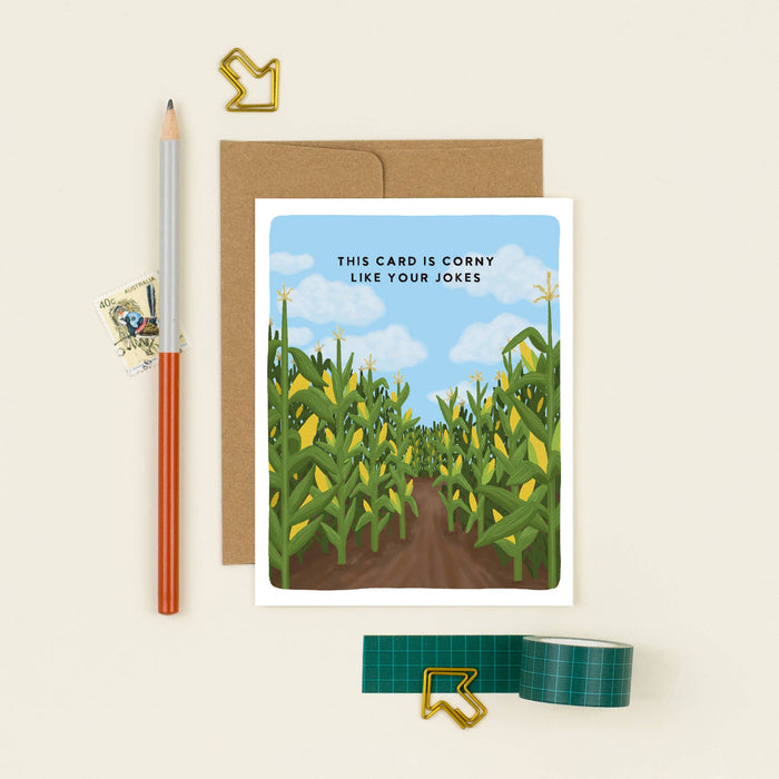 Corny Like Your Jokes Father's Day Card