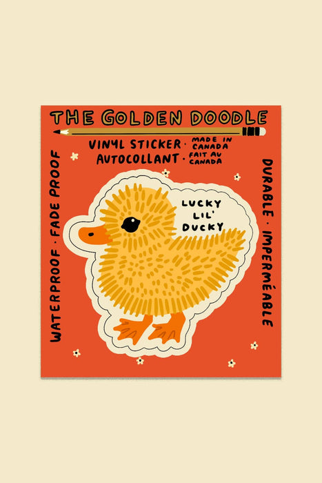 Lucky Lil Ducky Sticker | Waterproof Vinyl Sticker