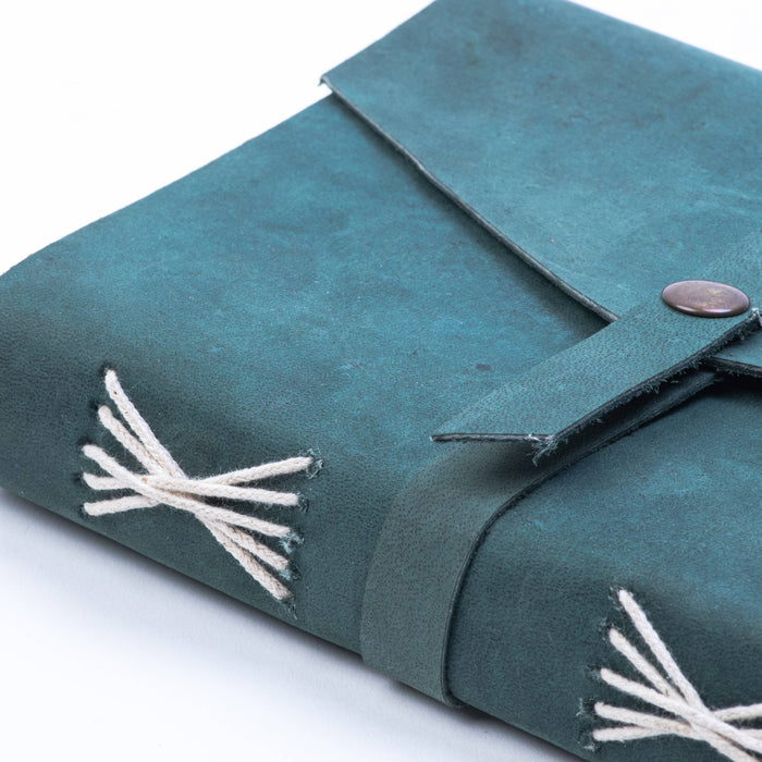 Teal Blue Leather journal