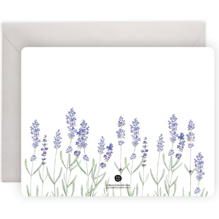 Lavender Flat Notes | Boxed Notecards Stationery