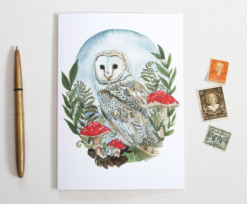 Greeting Card - Barn Owl