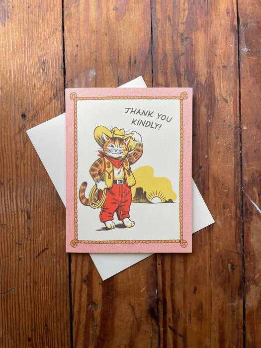 Thank You Kindly Cat Card