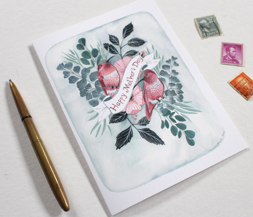 Two Hummingbirds Mother's Day Card