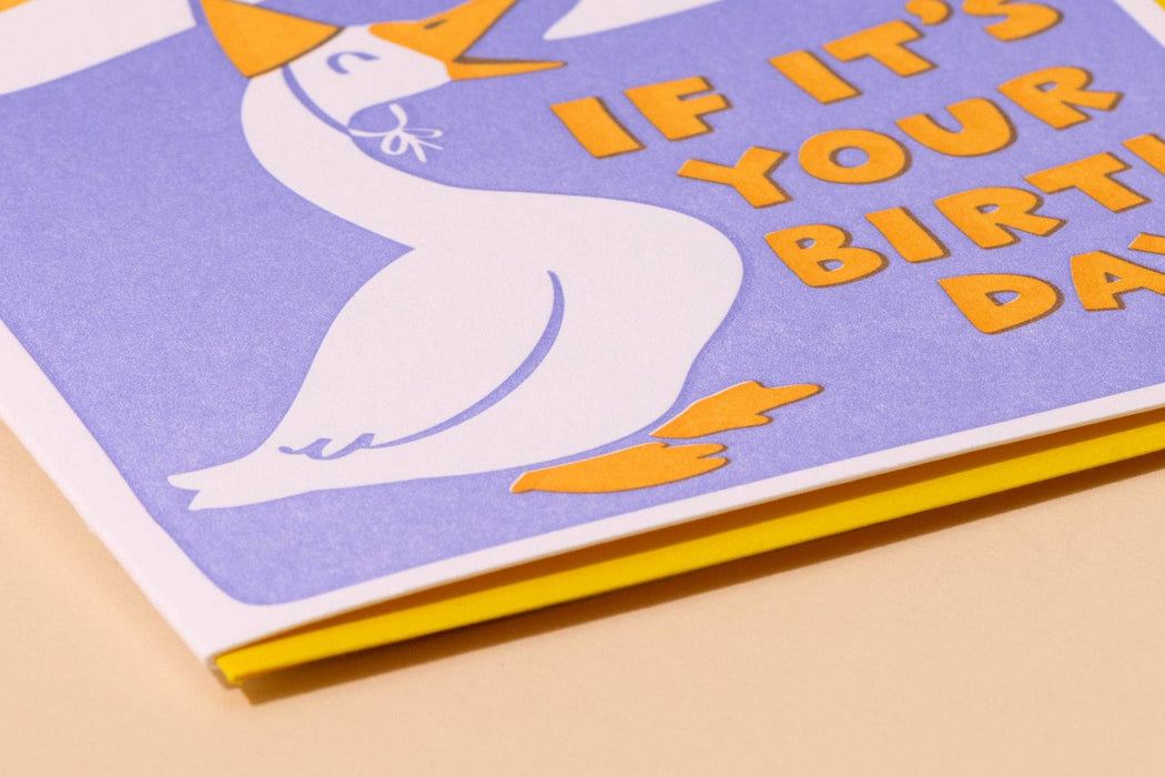 Honk If It's Your Birthday Goose Birthday Card