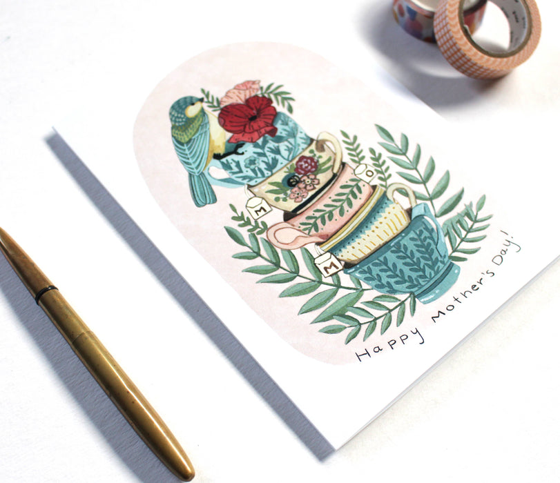 Mother's Day Tea Cups Card