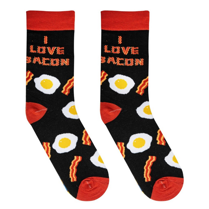 I Love Bacon- Men's Crew Socks