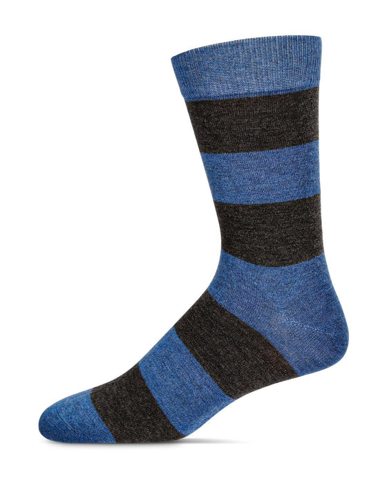 Rugby Stripe Cashmere Men's Crew