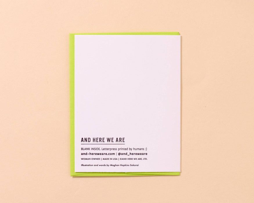 The Sweetest (Berry) Letterpress Love & Friend Card