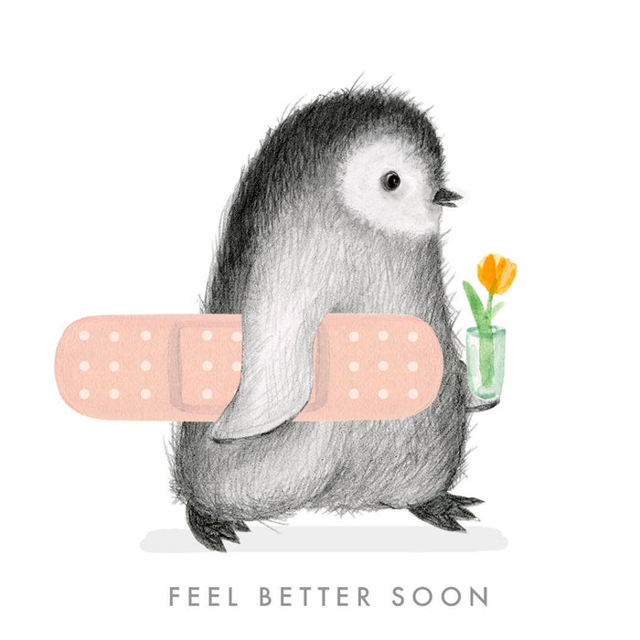 Feel Better Penguin Card