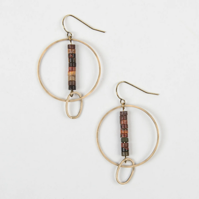 Natalya Double Ring Earrings