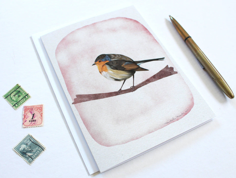 Blank Bird Greeting Card