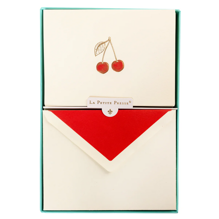 La Petite Presse Collection Cherries Luxe Boxed Cards