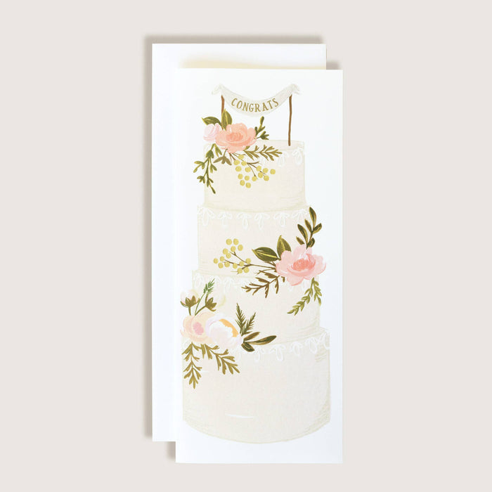 Congratulations Wedding Cake Greeting Card