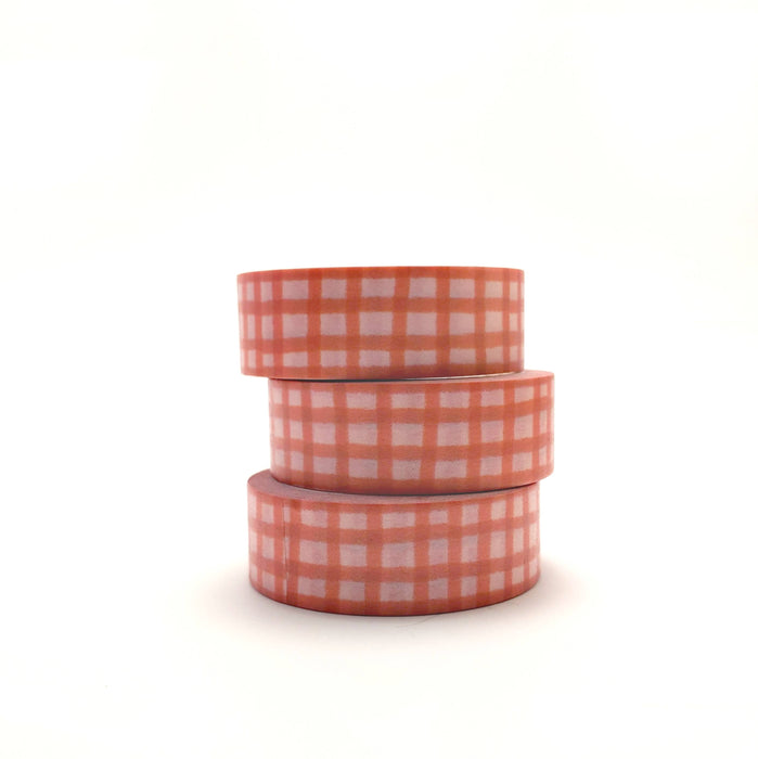 Red Gingham Washi Tape