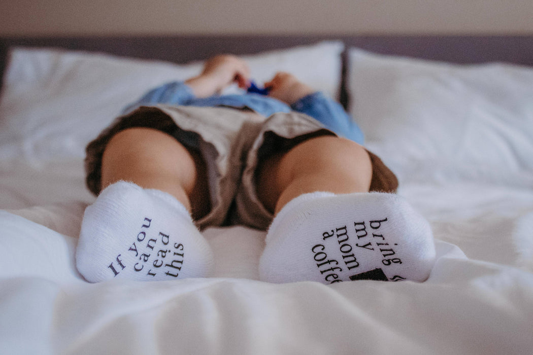 Bring My Mom a Coffee Baby Socks