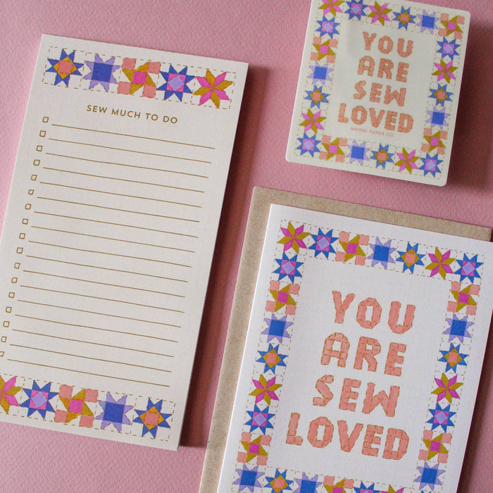 Sew Much To Do Quilt Design Notepad