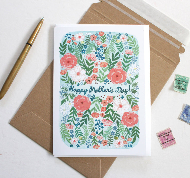 Mother's Day Card - Pink Floral Mother's Day Card