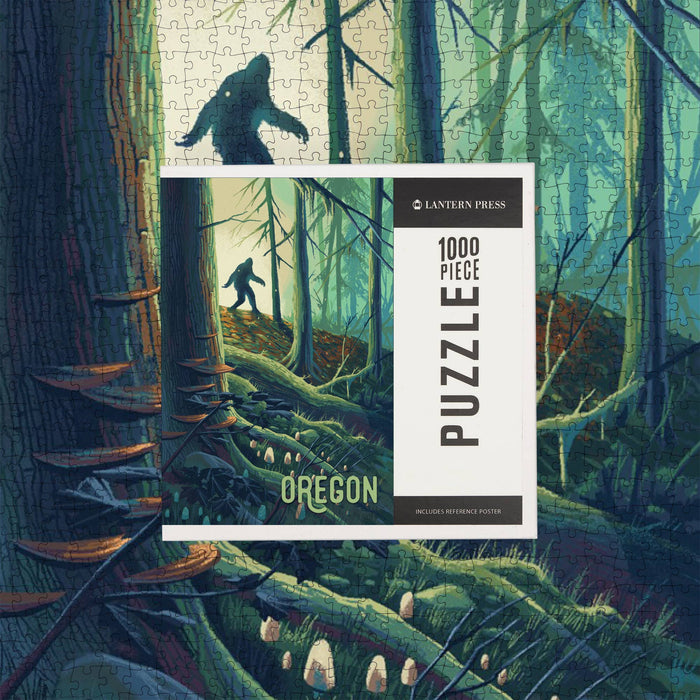 Oregon Bigfoot in Forest 1000-Piece Puzzle | Wanderer Series