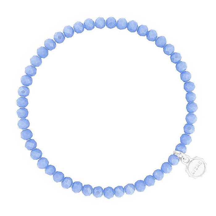 Knoxville 4mm Crystal Bracelet- Light Blue