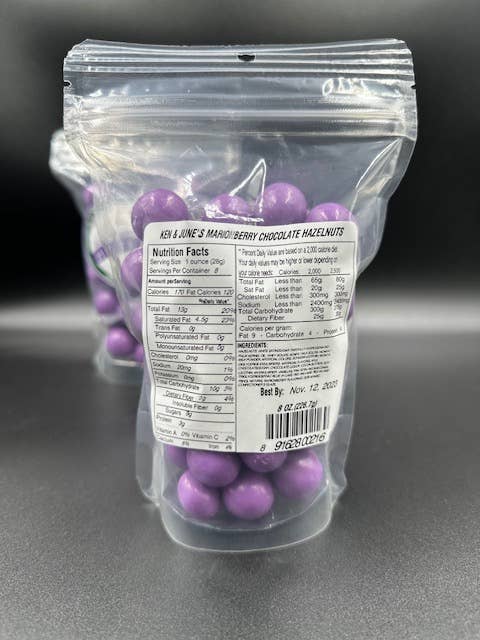 Marionberry Chocolate Coated Hazelnuts