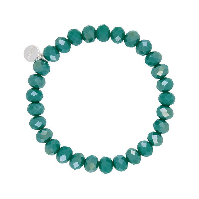 Clarksville 8mm Crystal Bracelet- Mint