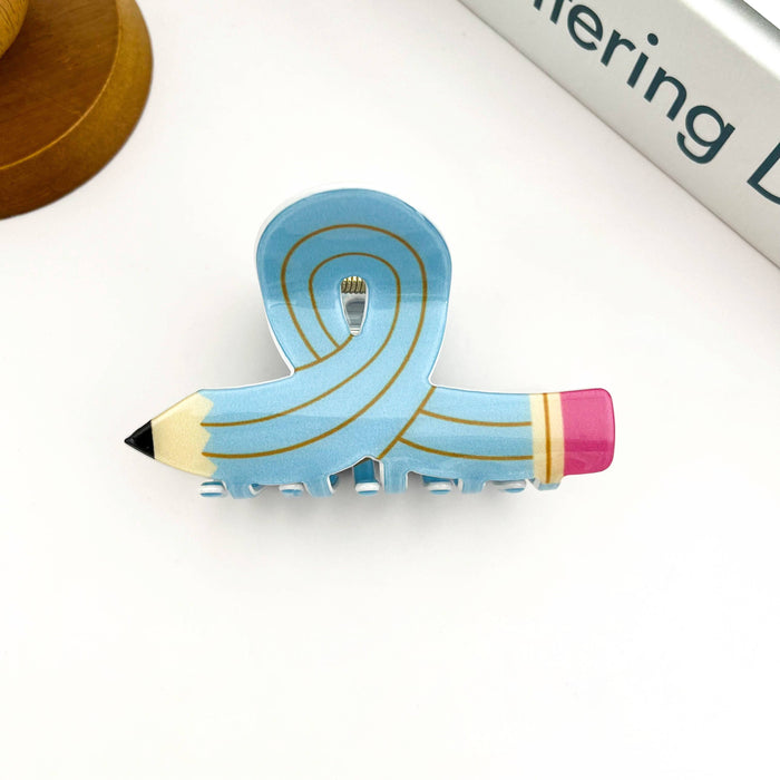 Pencil Claw Clip, Playful Stationery-Inspired Hair Clip