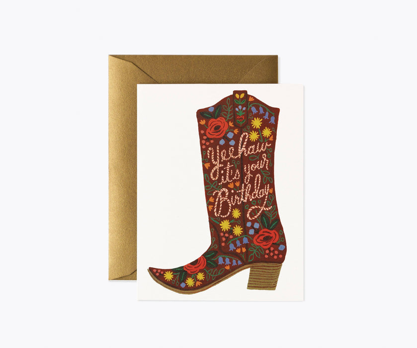 Birthday Boot Card