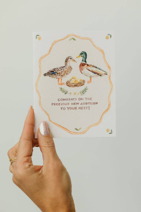 New Baby Little Duckling Greeting Card