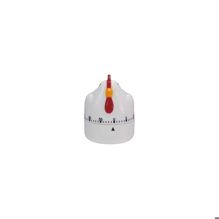 white rooster shaped twist timer