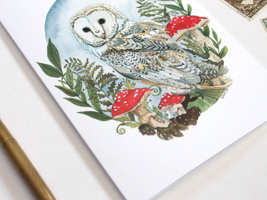Greeting Card - Barn Owl