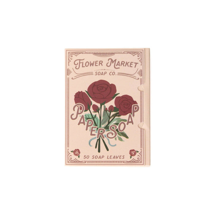 Travel Size Rose Scented Paper Soap - 50 Sheets