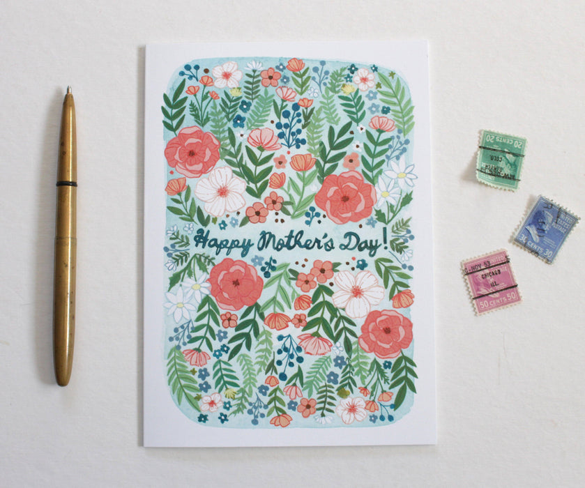 Mother's Day Card - Pink Floral Mother's Day Card