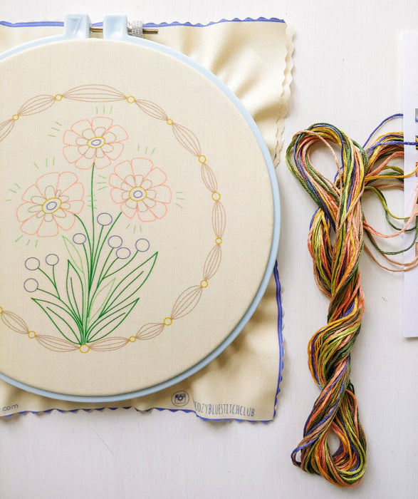 True bloom embroidery kit