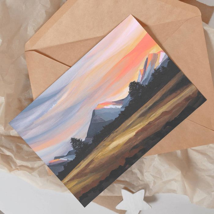 Three Sisters Sunset - Greeting Card