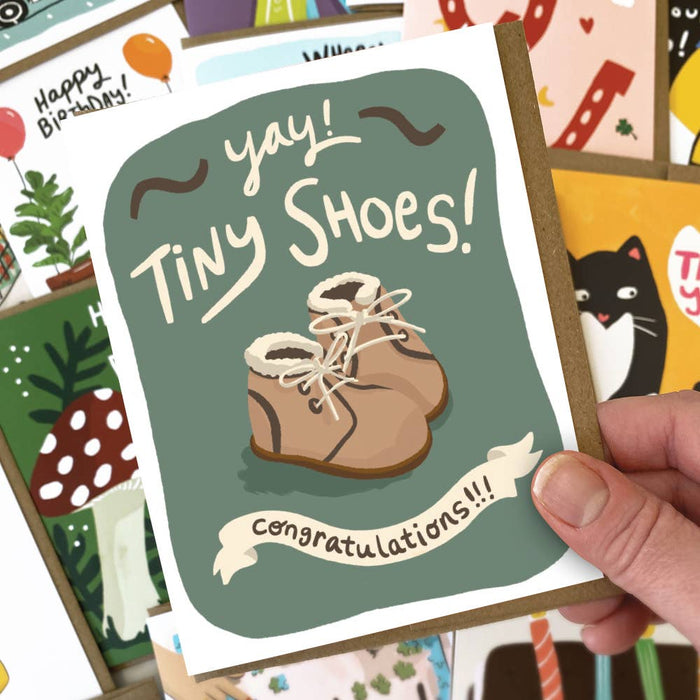 Tiny Shoes Baby Card