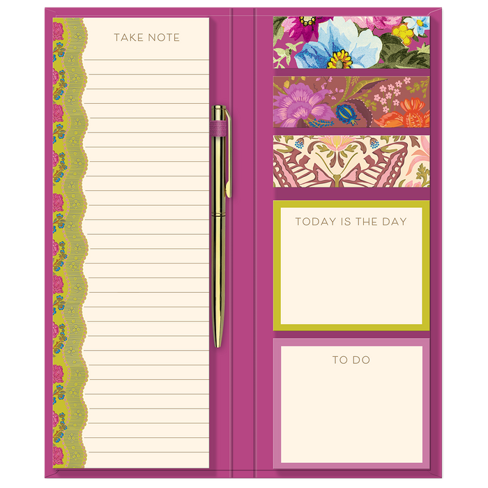 Pink Floral Notefolio