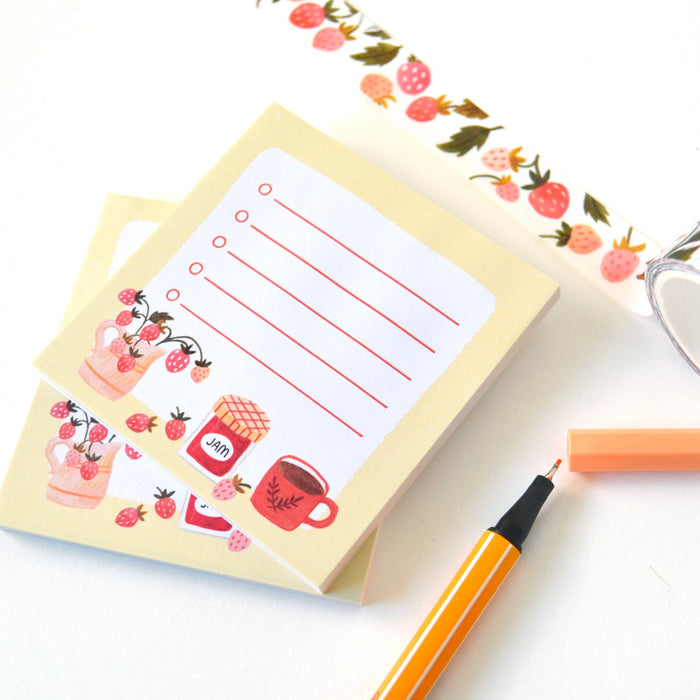 Little List Strawberry Sticky Note