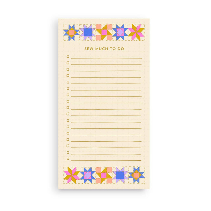 Sew Much To Do Quilt Design Notepad