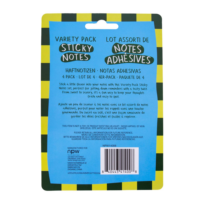 Food Variety Pack Sticky Notes